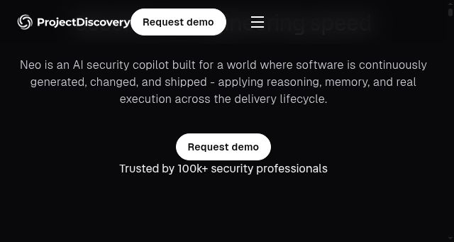 Screenshot of projectdiscovery.io
