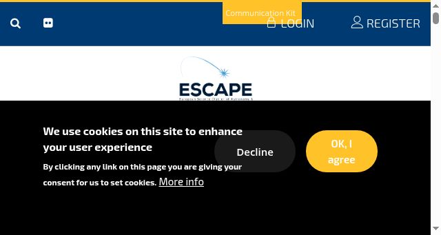 Screenshot of projectescape.eu