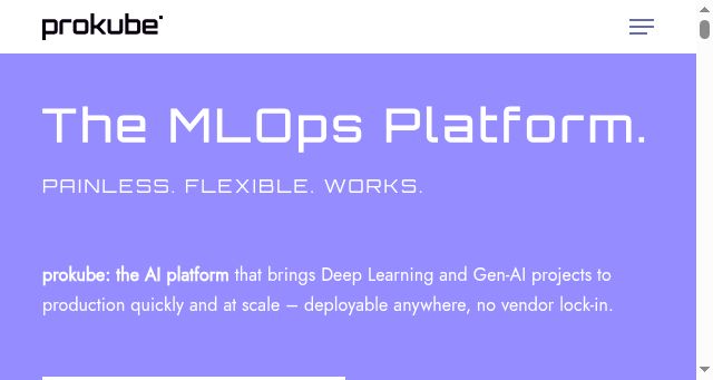 Screenshot of prokube.ai