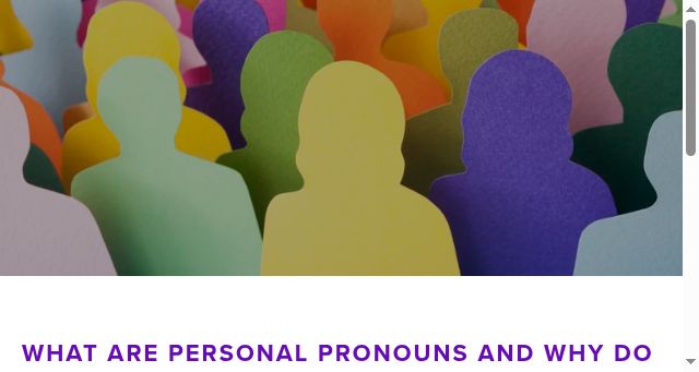 Screenshot of pronouns.org