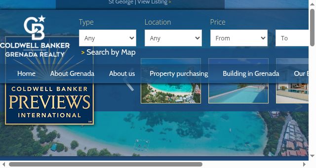 Screenshot of propertyingrenada.com