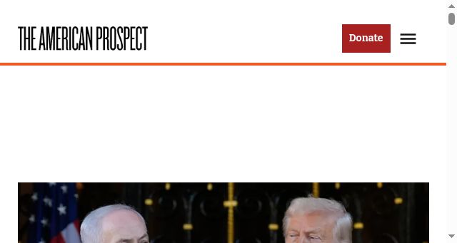Screenshot of prospect.org
