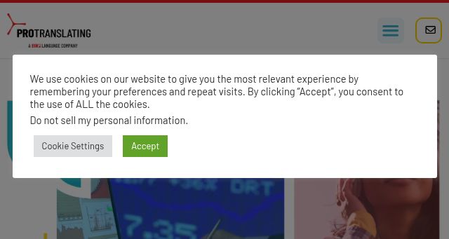 Screenshot of protranslating.com