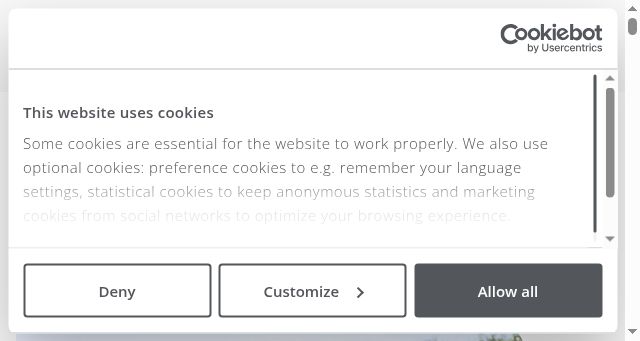 Screenshot of provincieantwerpen.be
