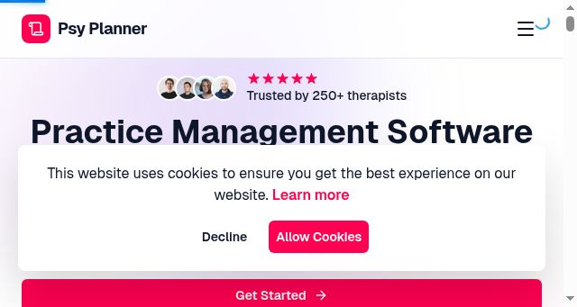 Screenshot of psyplanner.app