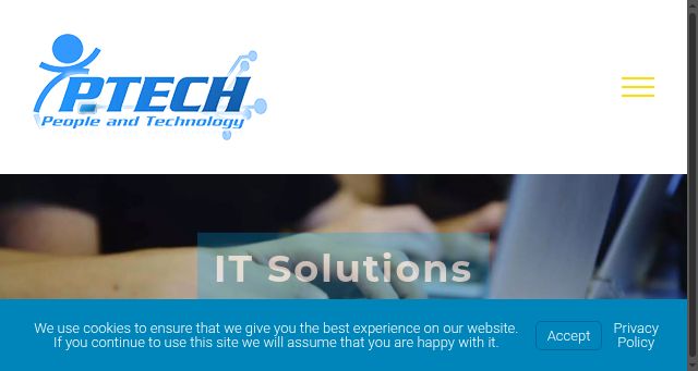 Screenshot of ptech.com.ph