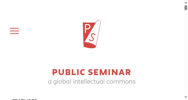 Screenshot of publicseminar.org