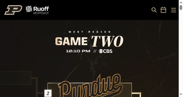 Screenshot of purduesports.com