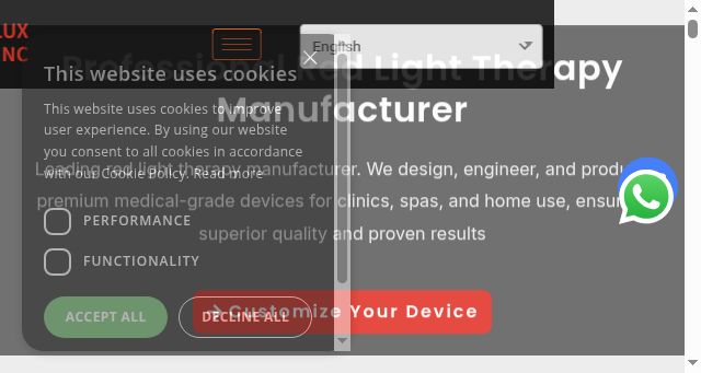 Screenshot of pureluxtech.com