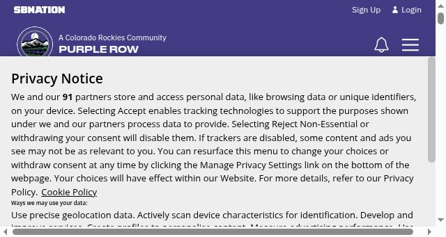 Screenshot of purplerow.com