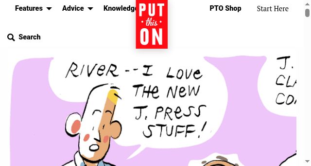 Screenshot of putthison.com