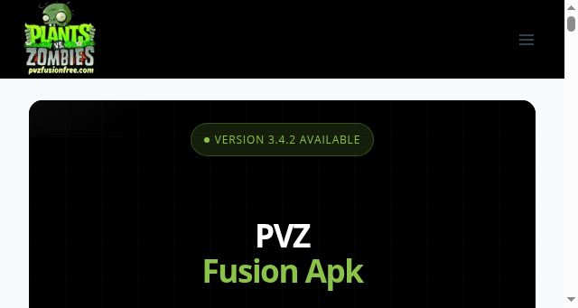 Screenshot of pvzfusionfreeapk.com