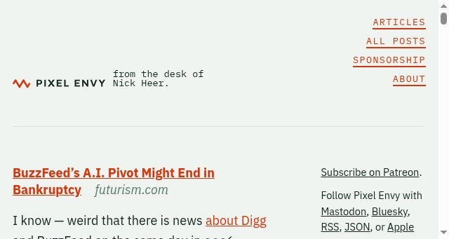 Screenshot of pxlnv.com