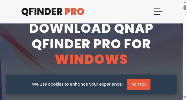 Screenshot of qfinder-pro.com