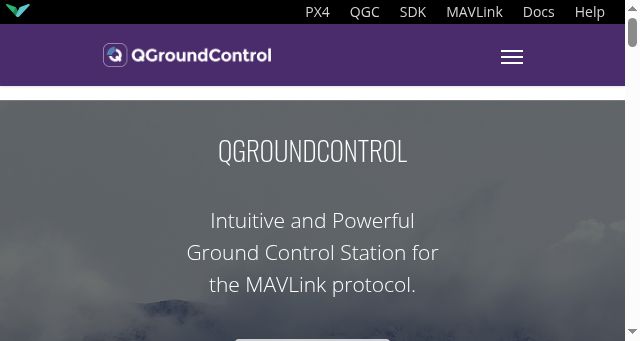 Screenshot of qgroundcontrol.com