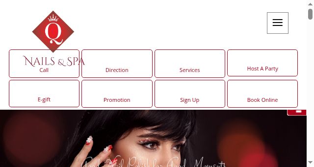 Screenshot of qnailsspaportland.com