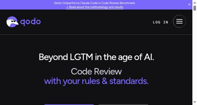 Screenshot of qodo.ai
