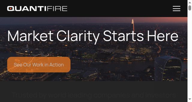 Screenshot of quantifire.co.uk