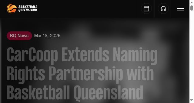 Screenshot of queensland.basketball