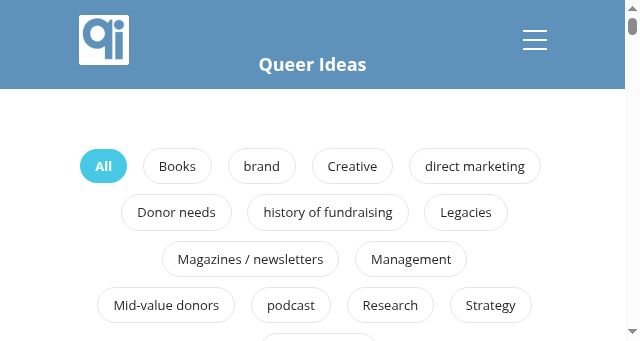 Screenshot of queerideas.co.uk