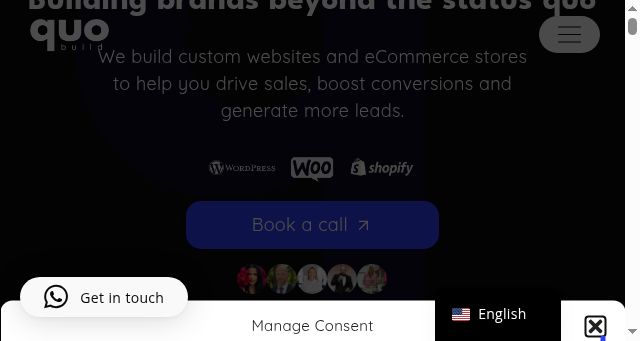 Screenshot of quobuild.com