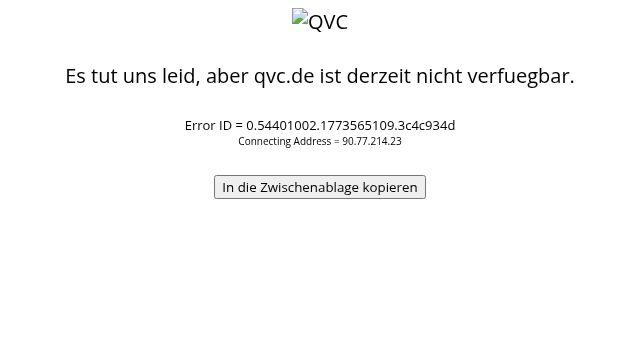 Screenshot of qvc.de