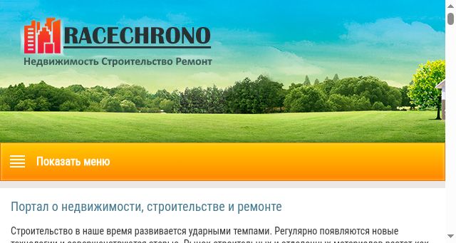 Screenshot of racechrono.ru
