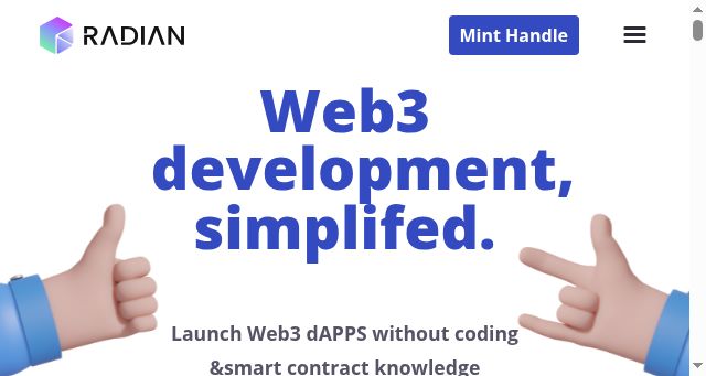 Screenshot of radian.social