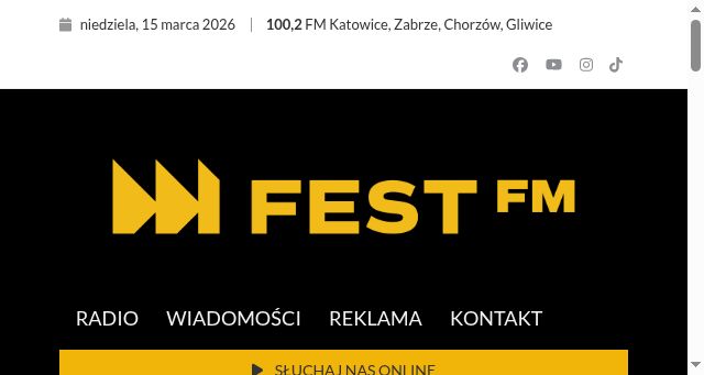 Screenshot of radiofest.pl