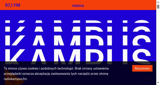 Screenshot of radiokampus.fm