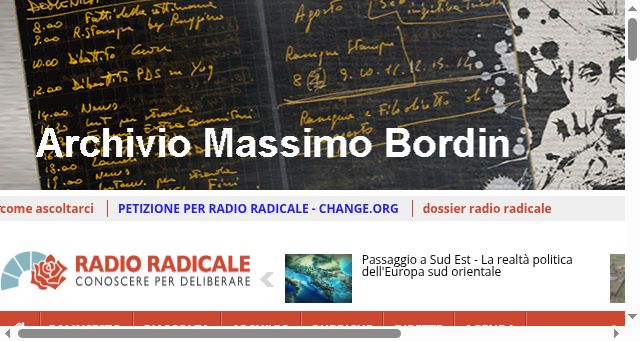 Screenshot of radioradicale.it