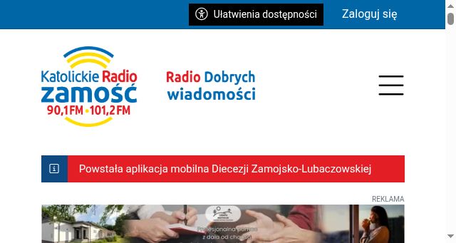 Screenshot of radiozamosc.pl
