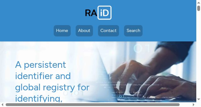 Screenshot of raid.org