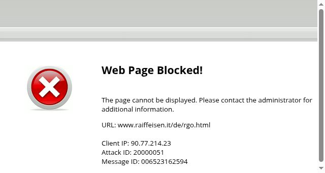 Screenshot of raiffeisen.it