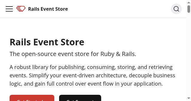 Screenshot of railseventstore.org