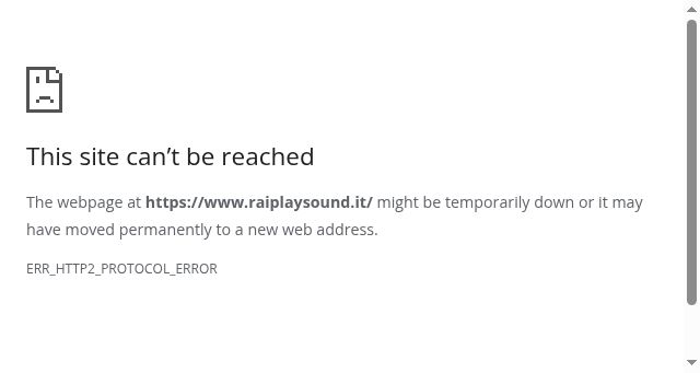 Screenshot of raiplaysound.it