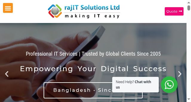 Screenshot of rajit.net