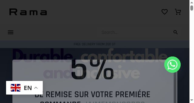 Screenshot of ramaswimwear.tn