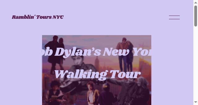 Screenshot of ramblintours.com