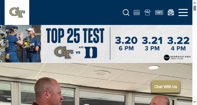 Screenshot of ramblinwreck.com