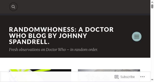 Screenshot of randomwhoness.com