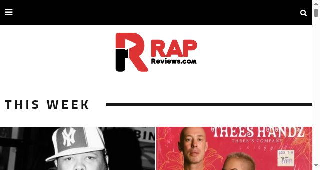 Screenshot of rapreviews.com