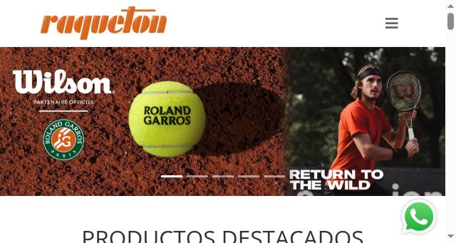 Screenshot of raqueton.com