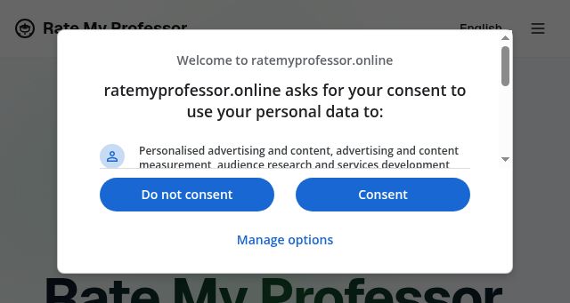 Screenshot of ratemyprofessor.online