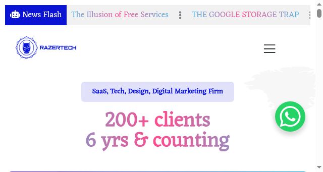 Screenshot of razertechnology.com