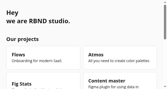 Screenshot of rbnd.studio