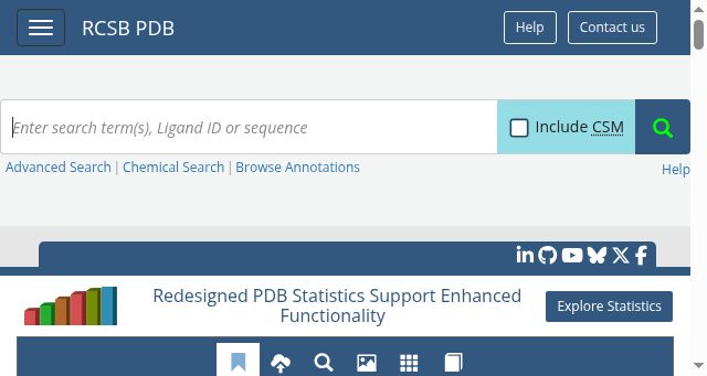 Screenshot of rcsb.org