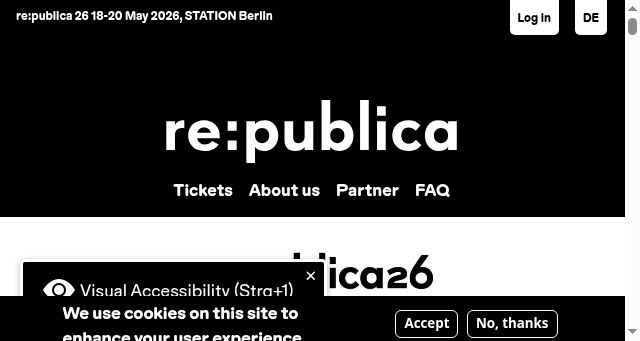 Screenshot of re-publica.com