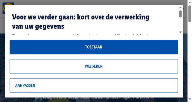 Screenshot of realestate-lidl.be