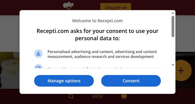 Screenshot of recepti.com